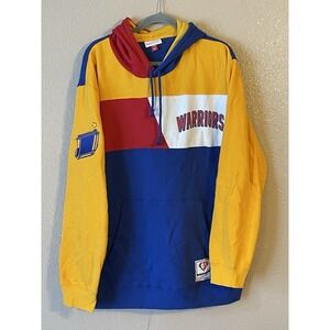 Men's 3XL NWOT Golden State Warriors Mitchell‎ & Ness 75th Anniversary Hoodie